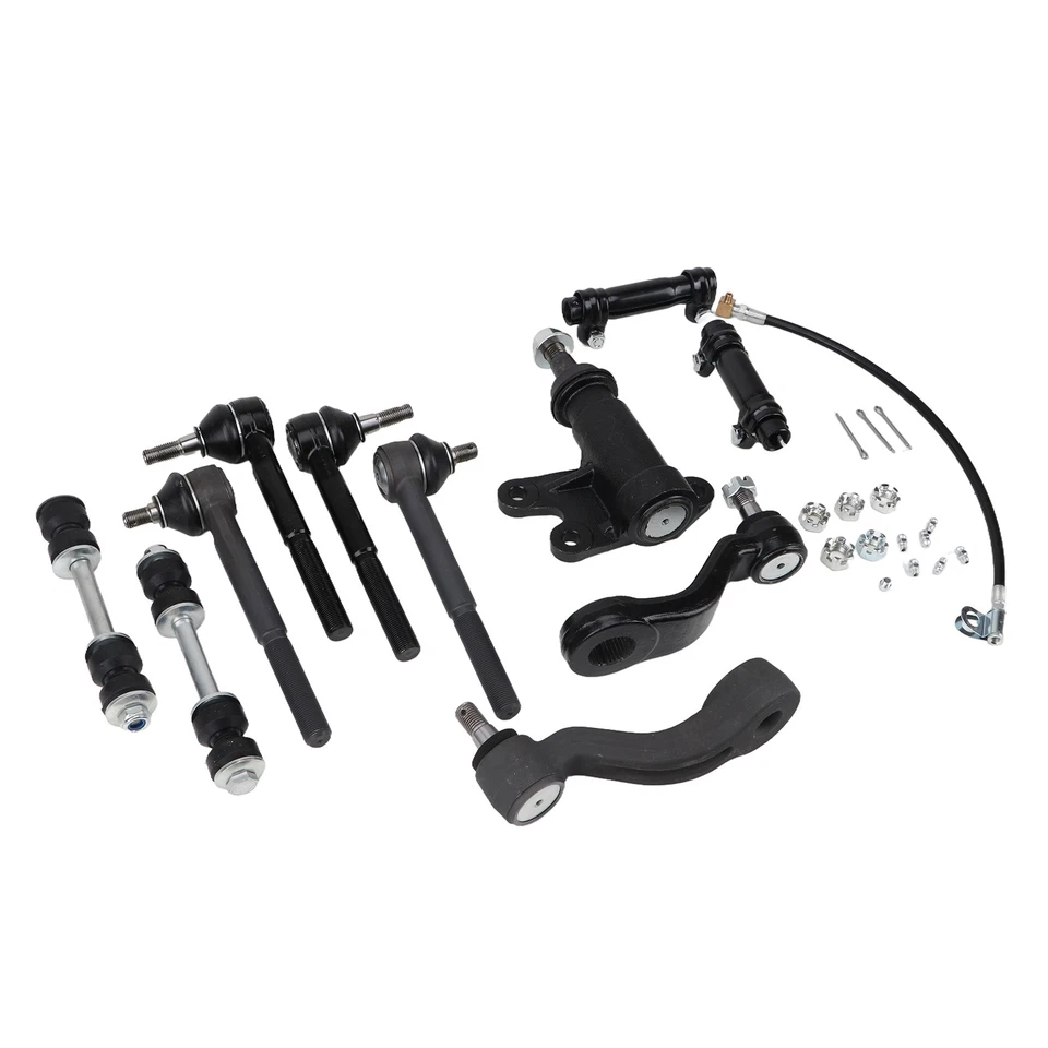 Kit de extremo de barra estabilizadora delantera y barra de amarre para Chevy 1993-2000 GMC C1500 C2500 C3500 Foto 2 de 4