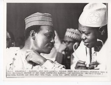 Original Press Wire Photo General Gowon overthrown Kampala 30.7.75