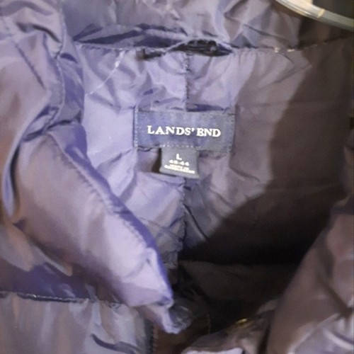 Chaleco acolchado Land's End azul marino - grande - Imagen 3 de 4