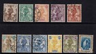 MALTA 1922 PART SET OF 11 VALUES TO 1s BLUE AND BROWN FINE USED UNCHECKED