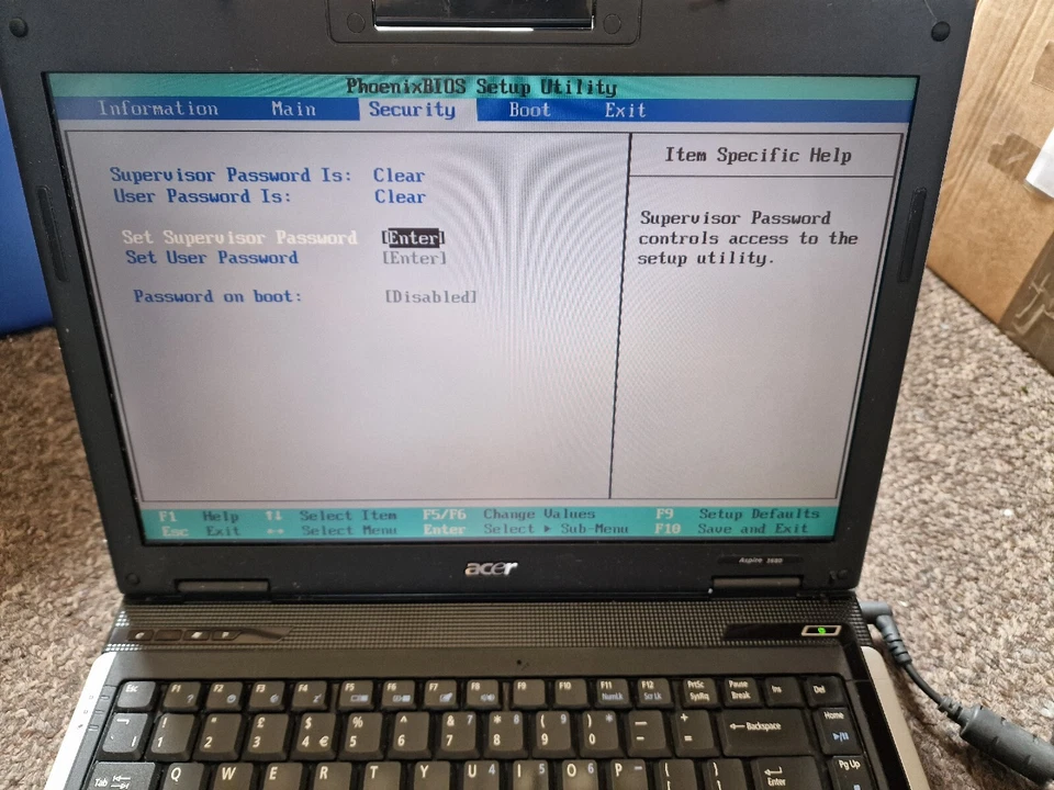 Acer Aspire 3680 Series ZR1,  Intel Celeron M420 Cpu @ 1.6 GHz, 2 Gb Ram - Image 4 of 4