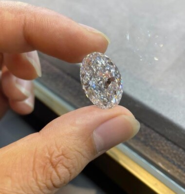 2 Ct Shape Oval Cut White  Colour D Grade VVS1 + 1 Free Gift