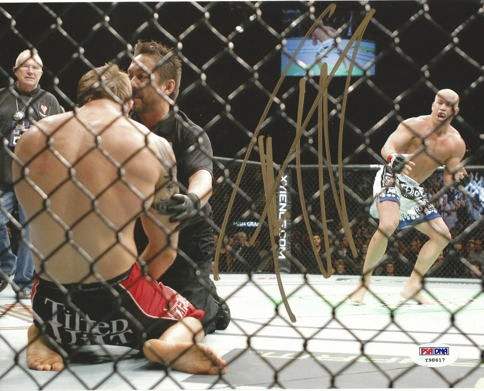 Фотография с автографом Тито Ортиса из UFC 8x10 с сертификатом подлинности PSA/DNA 132 Bellator MMA - Изображение 2 из 4