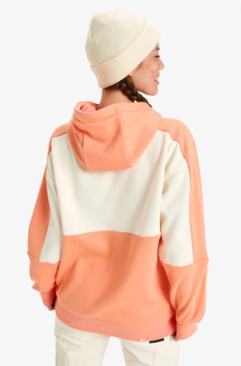 SACAI Roxy Felpa con Cappuccio Liberty Corallo
