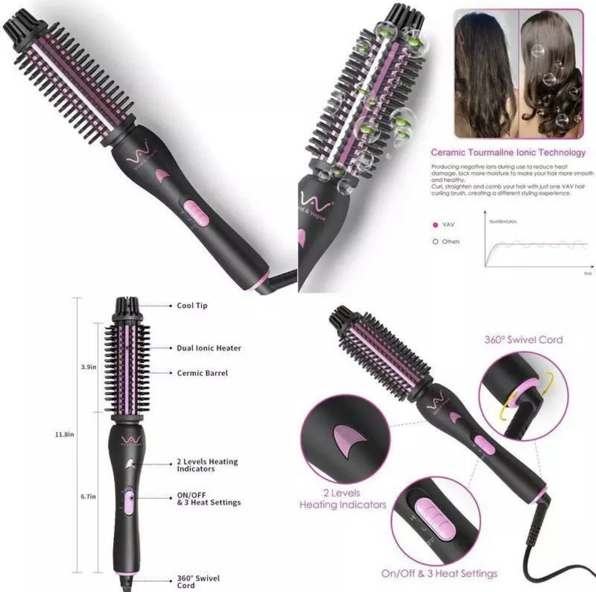 Vav professional cheap hair straightener