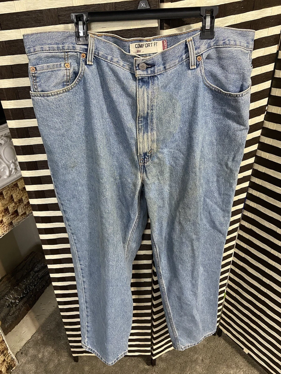 Levis 560 Jeans Mens 42x30 Comfort Fit Medium Wash Straight Loose