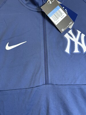 Nike New York Yankees Men Sweater Mock Neck Long Sleeve Size