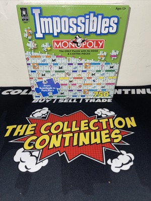 BePuzzled Impossibles Monopoly 750 pcs Jigsaw Puzzle NO EDGE & 5 EXTRA PCS NEW