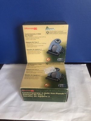 Officemate OIC Contemporary 2-Hole Eco-Punch NOS 2 Available