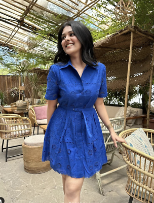 ZARA NEW SS24 ZW SHORT DRESS WITH CUTWORK EMBROIDERY BELTED BLUISH 4786/085 | eBay ZARA NEW SS24 ZW SHORT DRESS WITH CUTWORK EMBROIDERY BELTED BLUISH 4786/085 | eBay