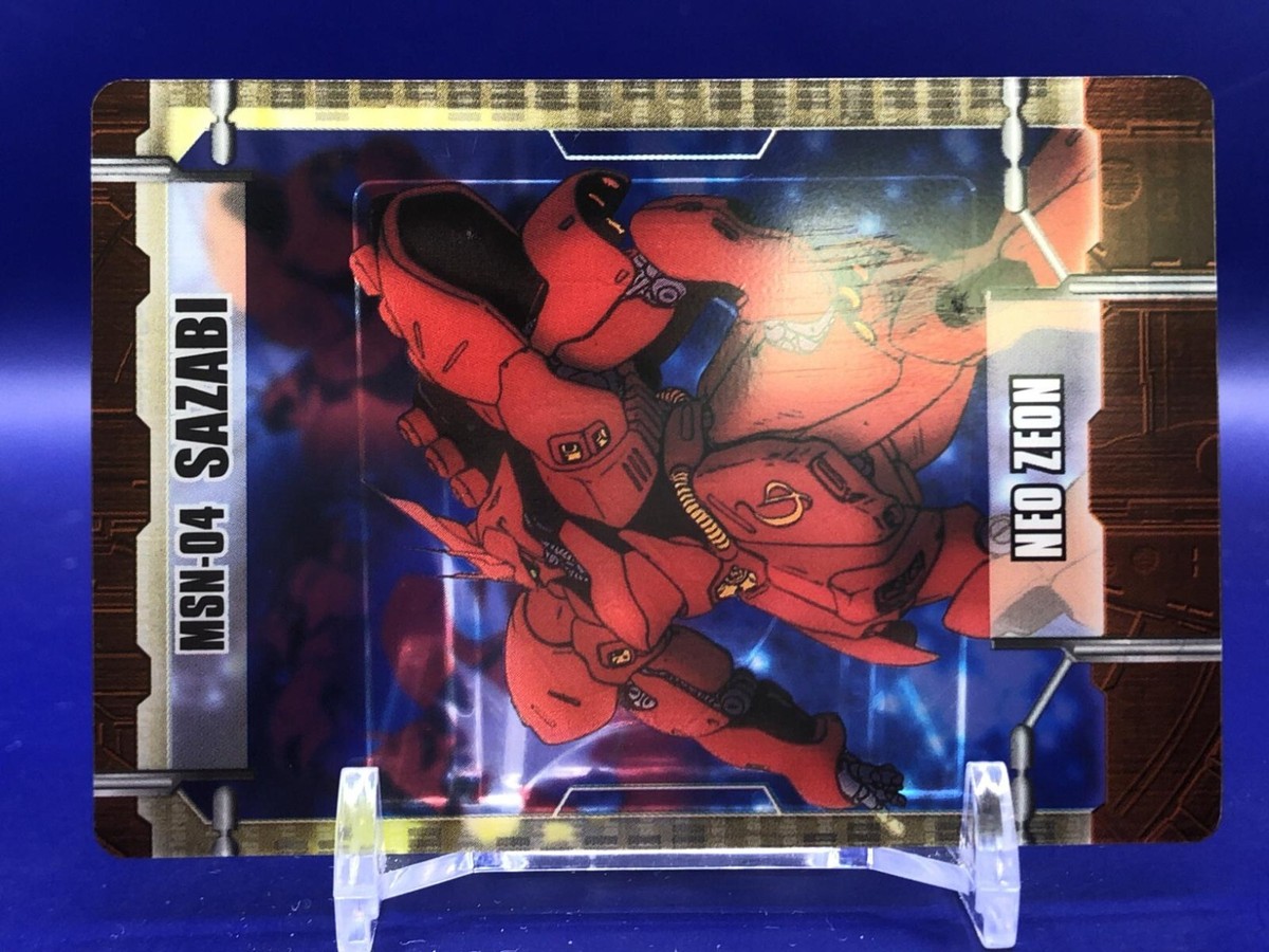 MSN-04 Sazabi Mobile Suit Gundam 9-04-121 Clear Card Morinaga | eBay