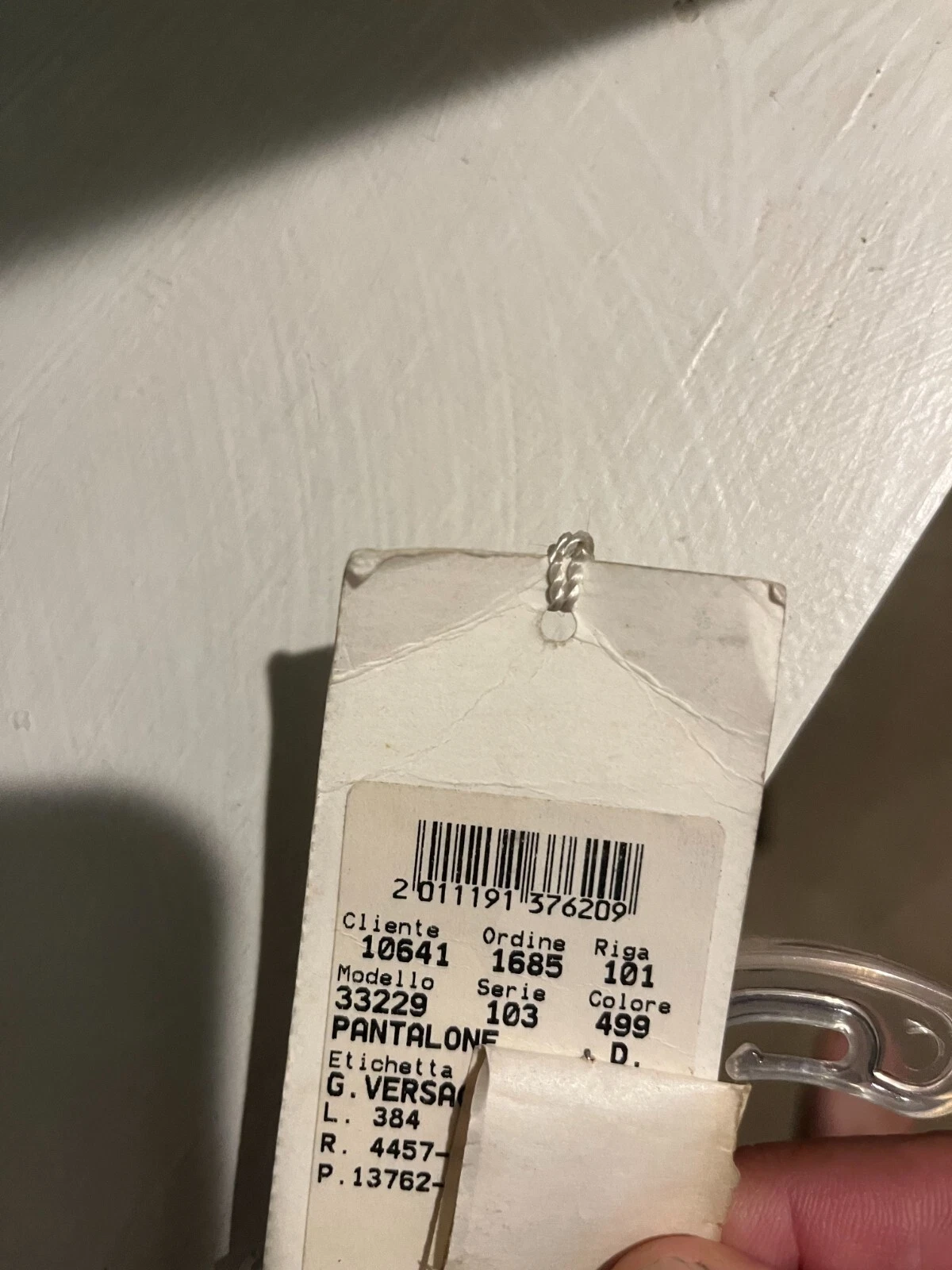 Pantaloni vintage Versace in pelle morbida con burro nero taglia 42