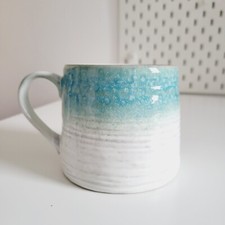 Sainsbury's Home Two Toned Blue Grey Stoneware Mug