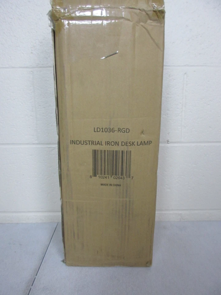 Simple Designs 19 in. Bronson Antique Style Rose Gold Iron Lantern Desk Lamp - Image 2 of 4