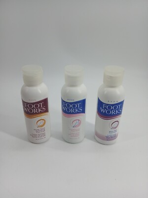 (Lot Of 3) Avon Footworks Foot Soak  Berry Mint Winter Spice  Condtioning (NOS)*