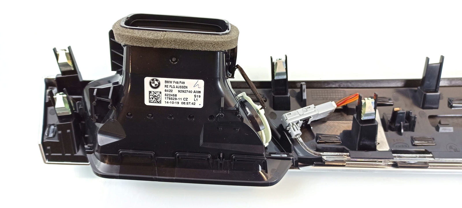 BMW X1 F48 X2 F39 Dekorblende blende I-tafel Alu Hexagon Anthrazit 