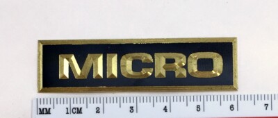 Custom Engraved Solid Brass Micro Seiki Turntable Badge