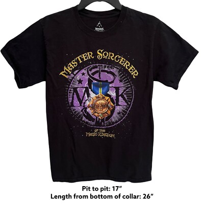 Master Sorcerer of the Magic Kingdom Shirt Mens Small Black Walt Disney World