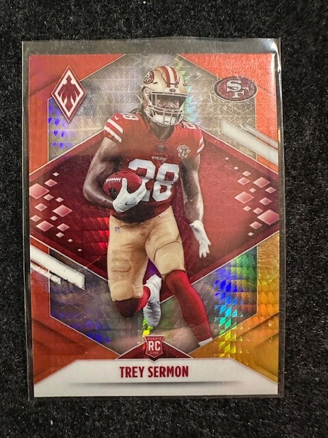 2021 Panini Phoenix Trey Sermon RC #126 Fire Burst