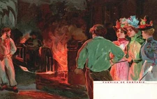 Fabrica De Contairie De Paoli & Fiecchi Editori Venezia, Vintage Postcard