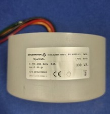 Spartransformator Ringkern 0 - 115 - 230 -245V,  2,6A 339VA Anpasstranformator