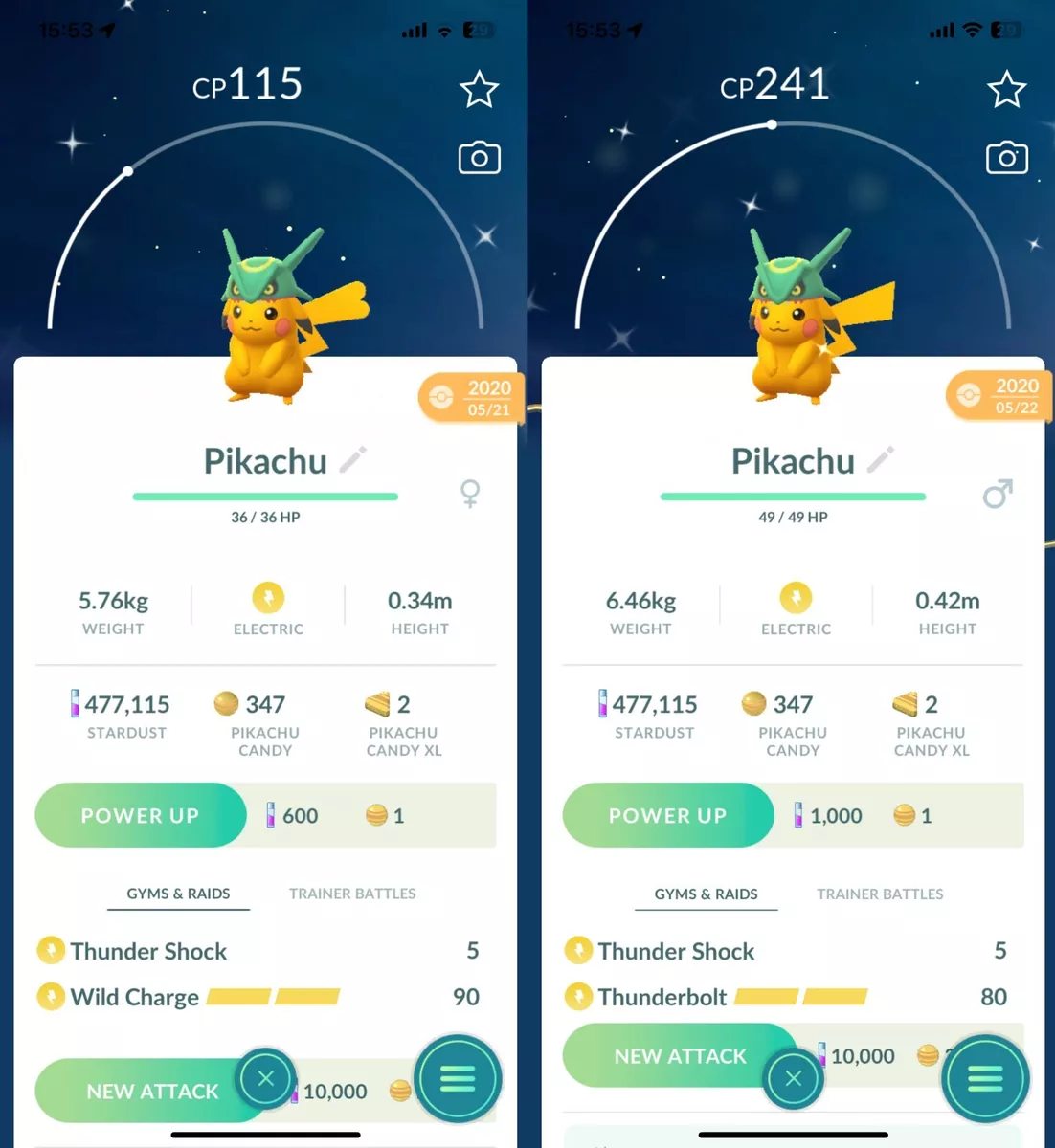 Shiny Pikachu (rayquaza) 