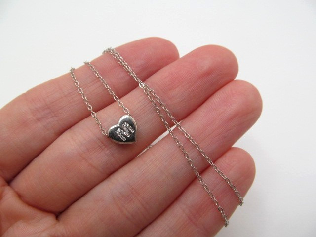 925 Sterling Silver Reversible Initial Letter M C… - image 4