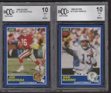 1989 Score Joe Montana Dan Marino BCCG 10 49ers Dolphins