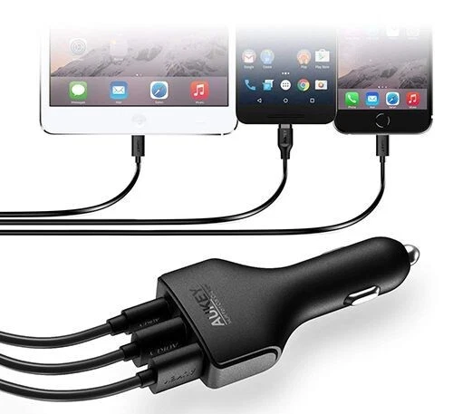 AUKEY CC-Y3 Car Charger with USB C Port & Dual AiPower Ports Qualcomm Certified - Image 2 of 4