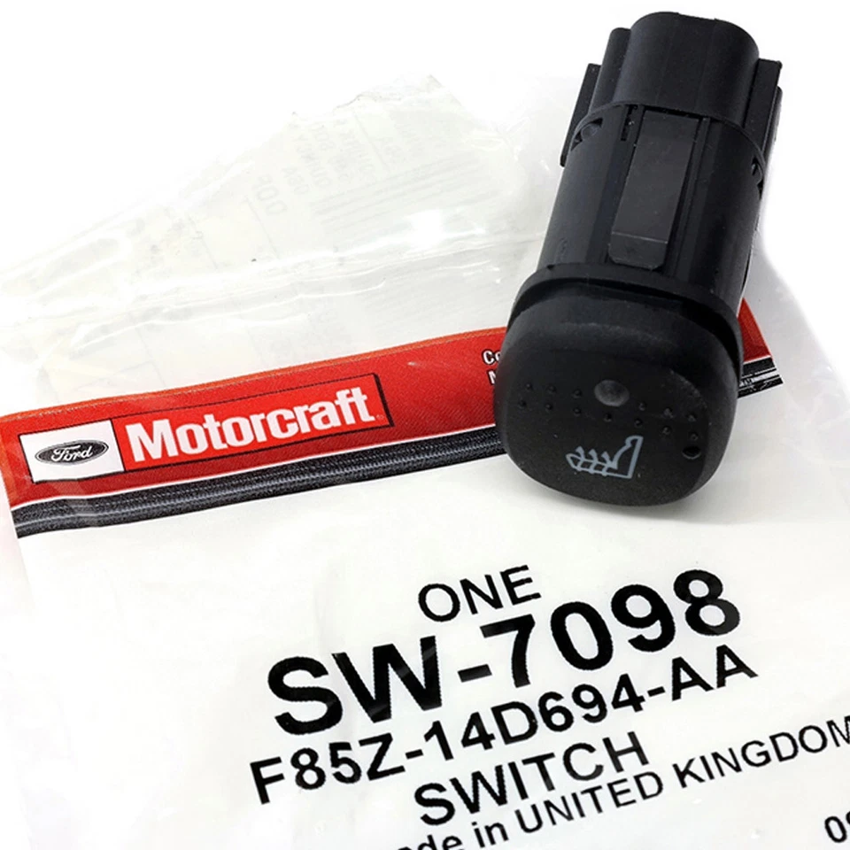 Ford Lincoln Mercury Seat 1998-2005 calentador de calor interruptor botón OEM F85Z-14D694-AA Foto 2 de 4