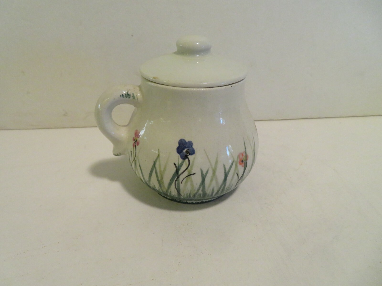 Vintage German Mustard Jar 3 1/2 inch marked SENF grass flowers design eBay