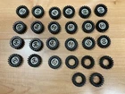 Lego Vintage 26 Wheel with Split Axle Hole with Black Tire 30 x 10.5 Offset Trea