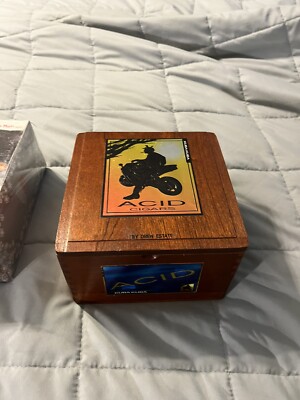 DREW ESTATE ACID Cigar Box 7x7x4 Well Built Large Cube Great Storage Craft Art