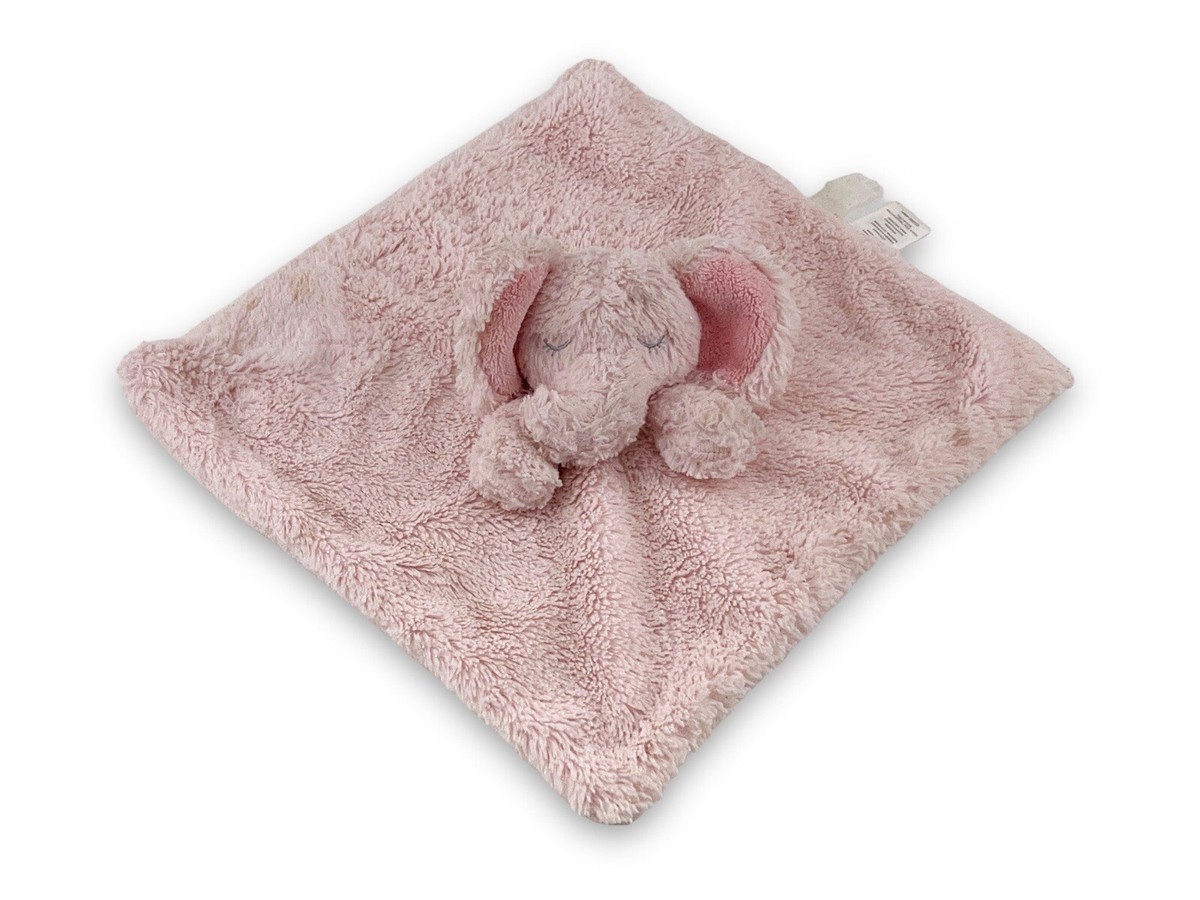 Towel Just Born Security Blanket Just Born Pink Elephant Baby Soft