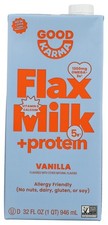 Good Karma Flax Milk Protein Vanilla 32 Fl Oz Plant Based Floz