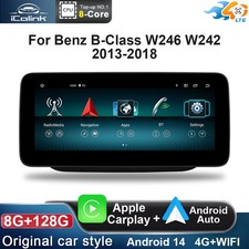 10.25in Android CarPlay Car Stereo GPS 8+128GB WIFI IPS For Mercedes B W246 W242