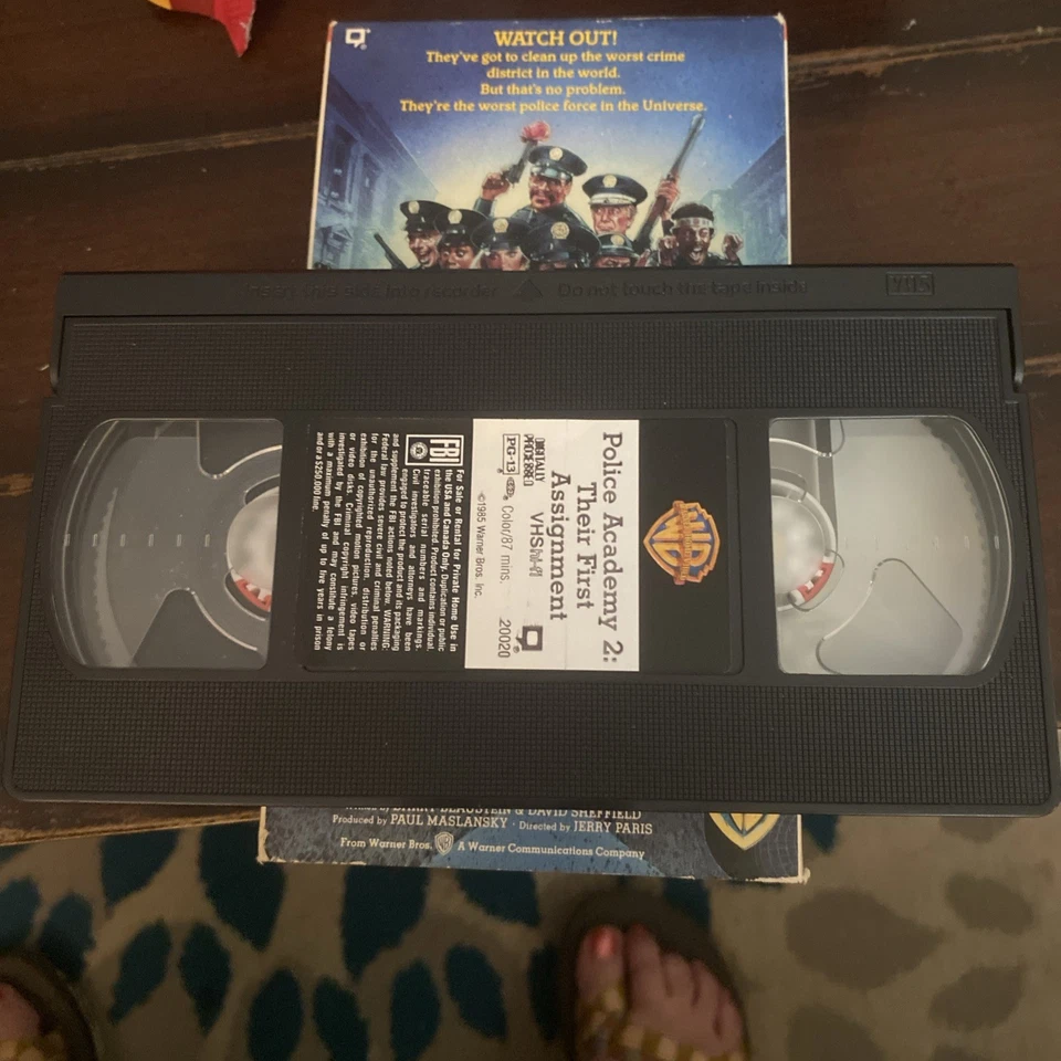 Police Academy 2 Their First Assignment VHS 1987 Warner Home Video Foto 3 de 3