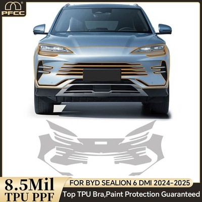 For BYD Sealion 6 DM-i 2023-UP Front Bumper Precut Paint Protection Film PPF TPU
