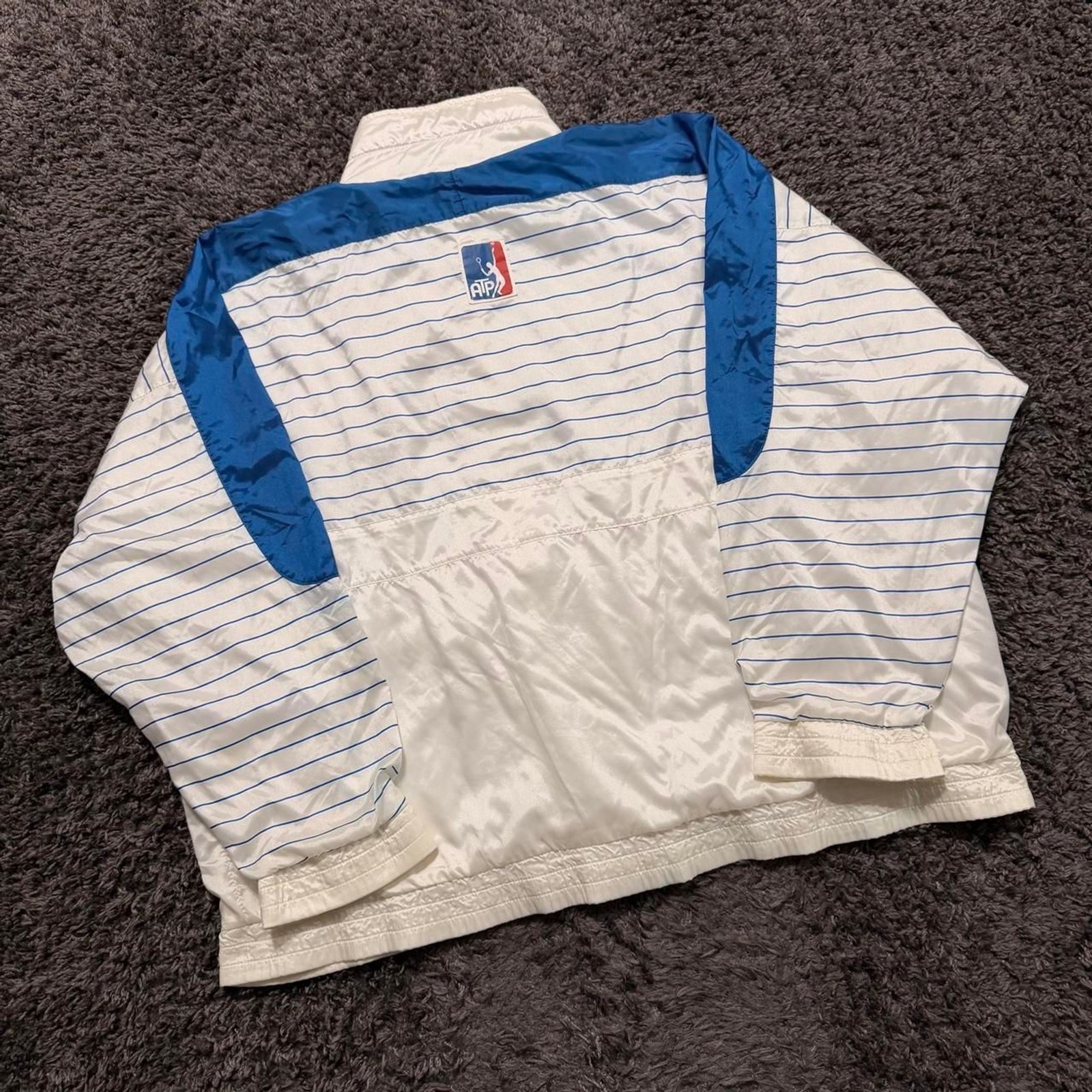 Vintage 80's Adidas ATP Tennis Team Full Zip Windbrea… - Gem