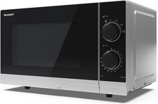 Sharp YC-PS201AU-S Manual Microwave Oven Defrost Function 700w 20L Silver