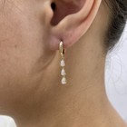 0.6ct Pear Dangle Earrings Yellow Gold 14K Labcreated Diamond F/VS — photo 8
