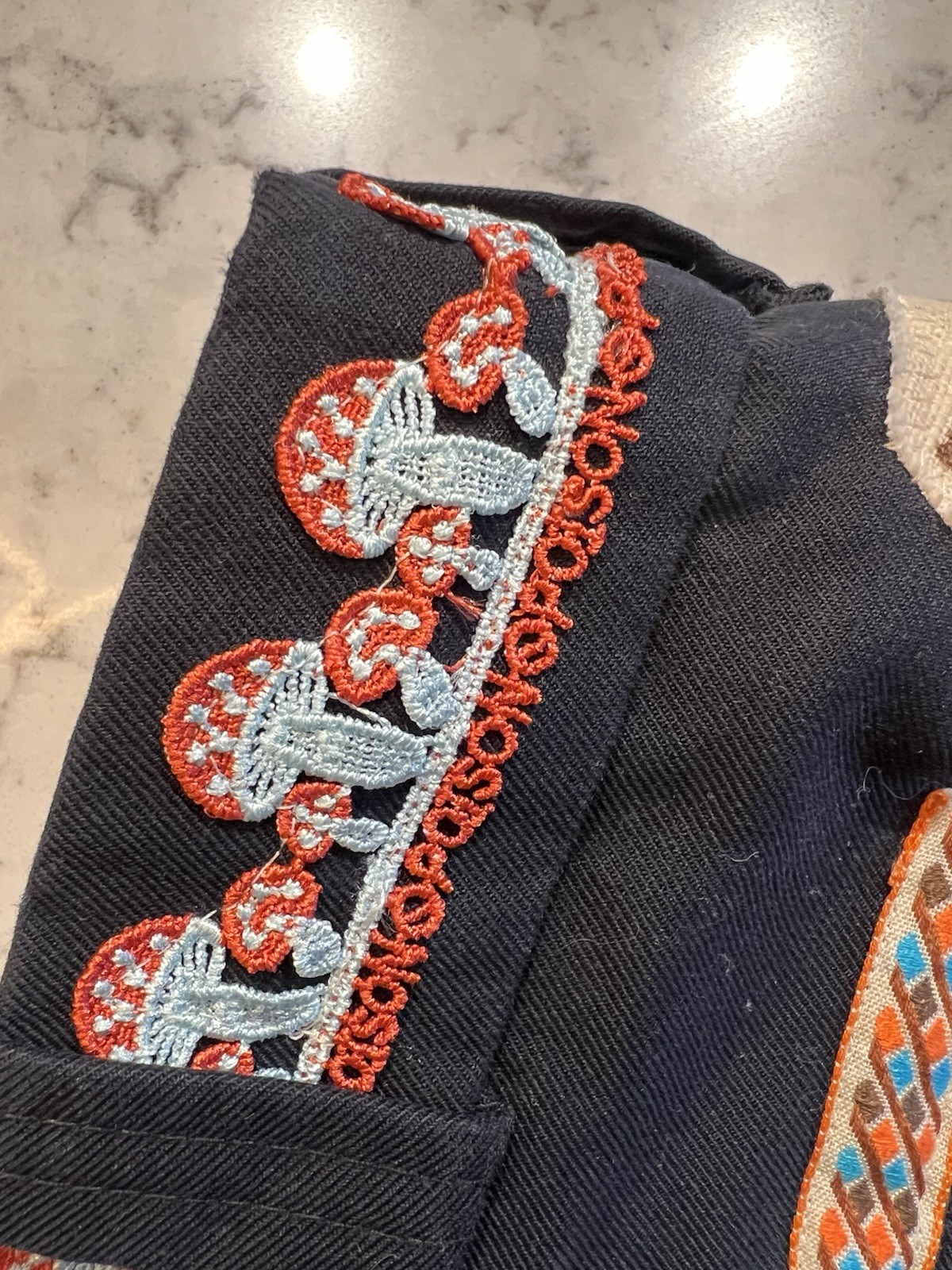 Resist Patchwork Collage Work Pants - image 3