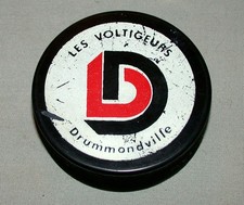 QMJHL Drummondville Voltigeurs Made in Czechoslovakia Souvenir Hockey Puck