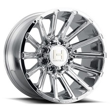 20x10 Hostile H123 Typhoon Armor Plated Chrome Wheels 8x6.5 -19mm Set Of 4
