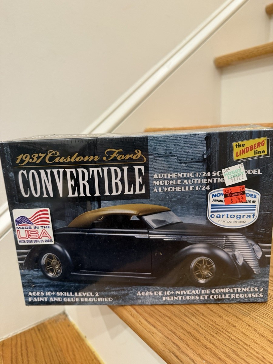 その他 1/24 1937 Custom Ford Convertible Lindberg 1/24th Scale 1937 Custom Ford Convertible #HL129 | eBay