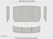 DuraEVA Seadek EVA Foam Boat flooring 1990-1992 Carver 28 Aft Cabin
