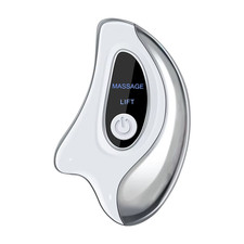 Electric Gua Sha Facial Scraper Board Microcurrent Neck Massager Face Lift Plate