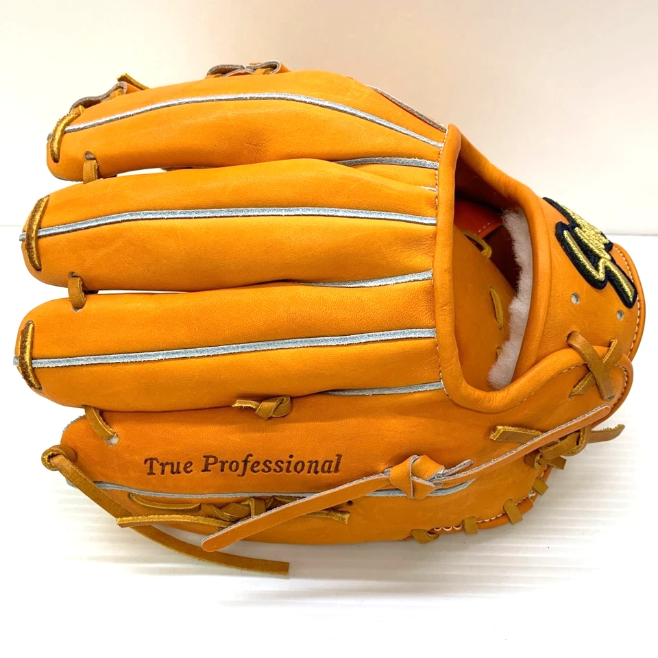 Guante de campo Kubota Slugger KSG-21PS DERECHO LH naranja/bronceado cuero de dirección Japón Foto 3 de 4