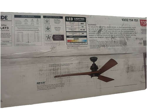 Home Decorators Collection Ceiling Fan Fortston 60 In With/LED Remote Control - Picture 4 of 4