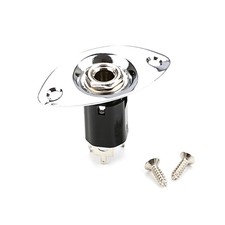 Output Input Jacks Plate Socket 6.35mm Output Jacks Plate Electric Guitar